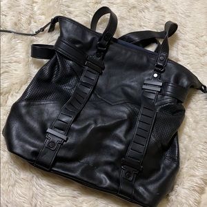 French Connection Leather tote handbag